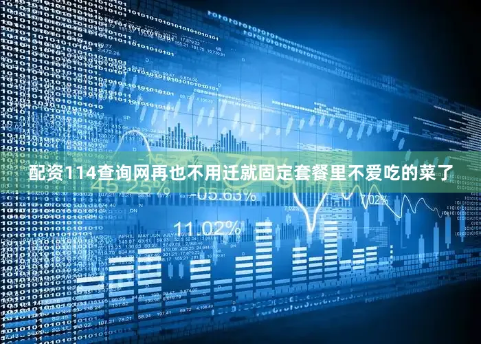 配资114查询网再也不用迁就固定套餐里不爱吃的菜了